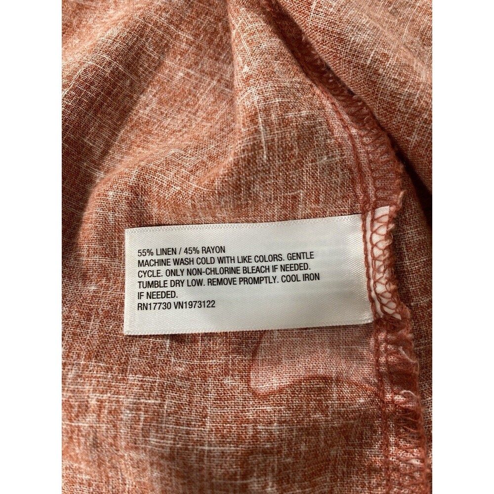 Ava And Viv Bishop Coral Rust Belted Boho Festival Maxi Dress Women’s Size XXL - Picture 5 of 8